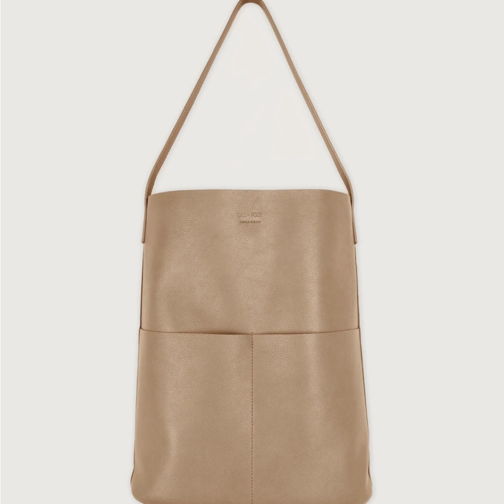 Oak and Fort tote bag. Light weight vegan leather